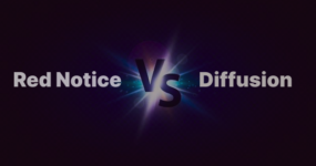 What is the difference between an Interpol Red Notice and a Diffusion?